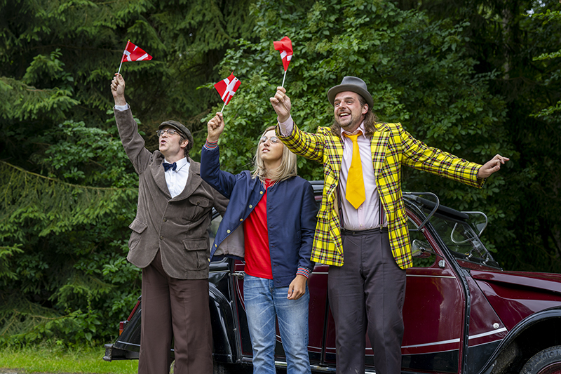 v.l.n.r.: Rouven Klischies (Kjeld), Tim Blutner (Børge) und Marvin Thiede (Benny).</br>

Foto: Pixore - Dirk Rückschloß