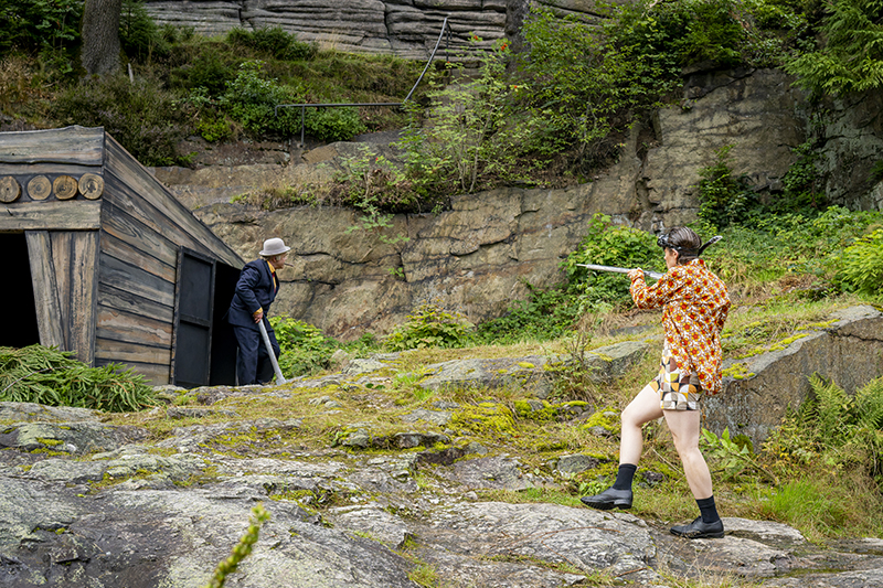 v.l.n.r.: Hans B. Goetzfried (Egon) und Richard Glöckner (Rico).</br>

Foto: Pixore – Dirk Rückschloß